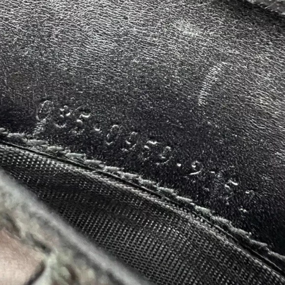 Gucci Wallet Canvas Leather bifold with coin slot GG Black Authentic - Picture 6 of 8